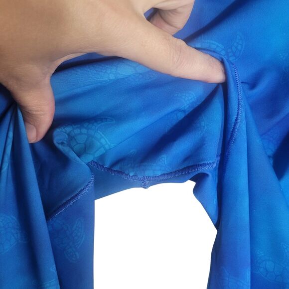Xcel Ocean Ramsey Leggings Women's XL Blue Black Sea Turtle Athletic Outdoor - Picture 5 of 9
